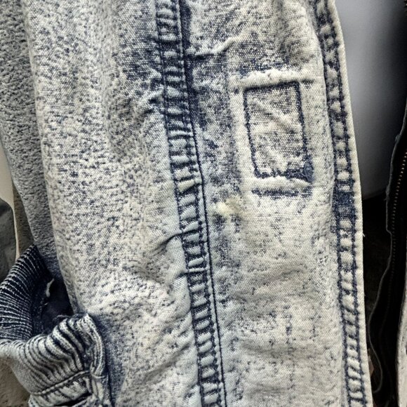Vintage Acid Wash Denim Jacket East West by The Panda Group Oversized Sz Medium - Picture 6 of 16